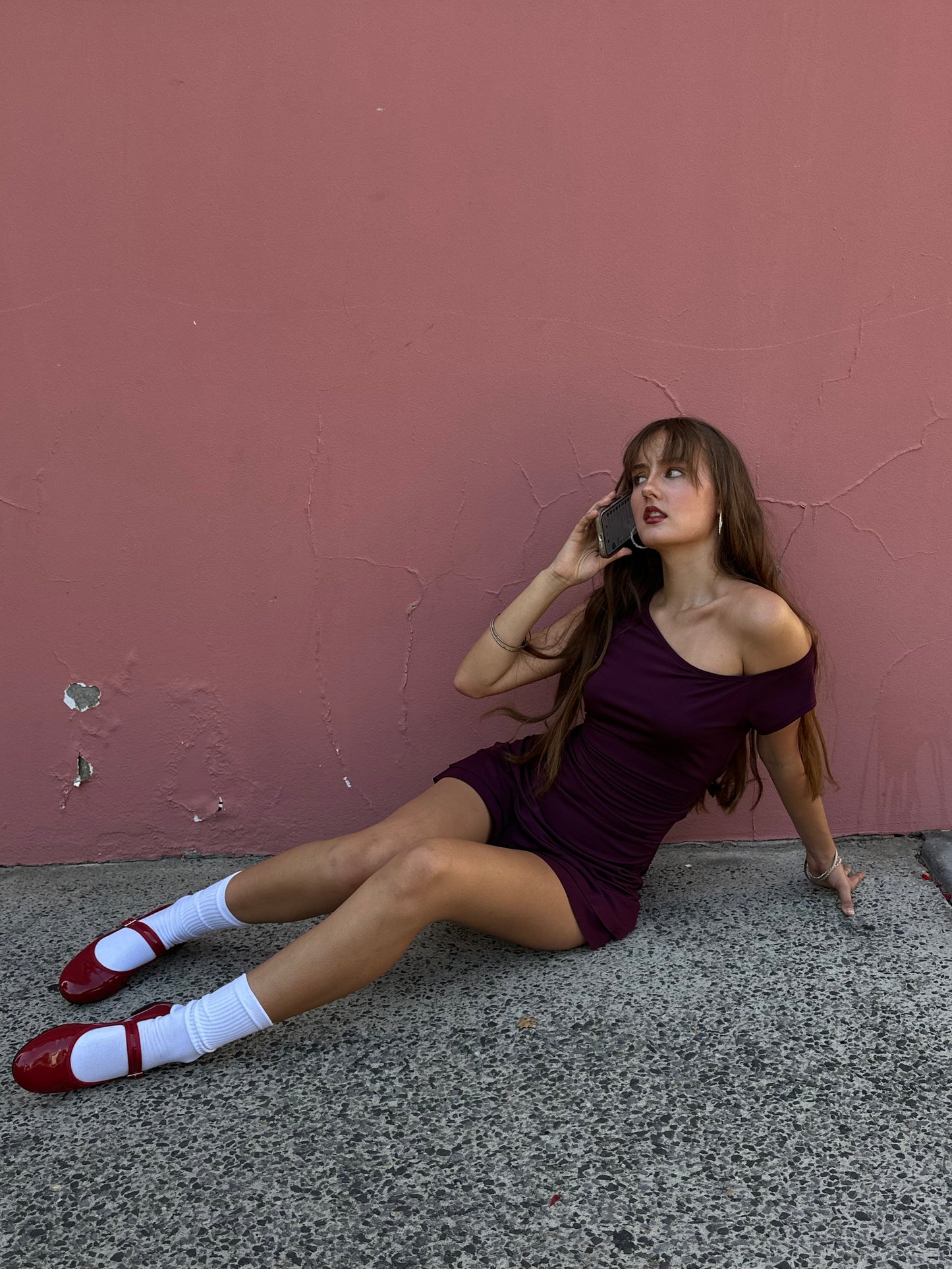 PLUM MINI DRESS