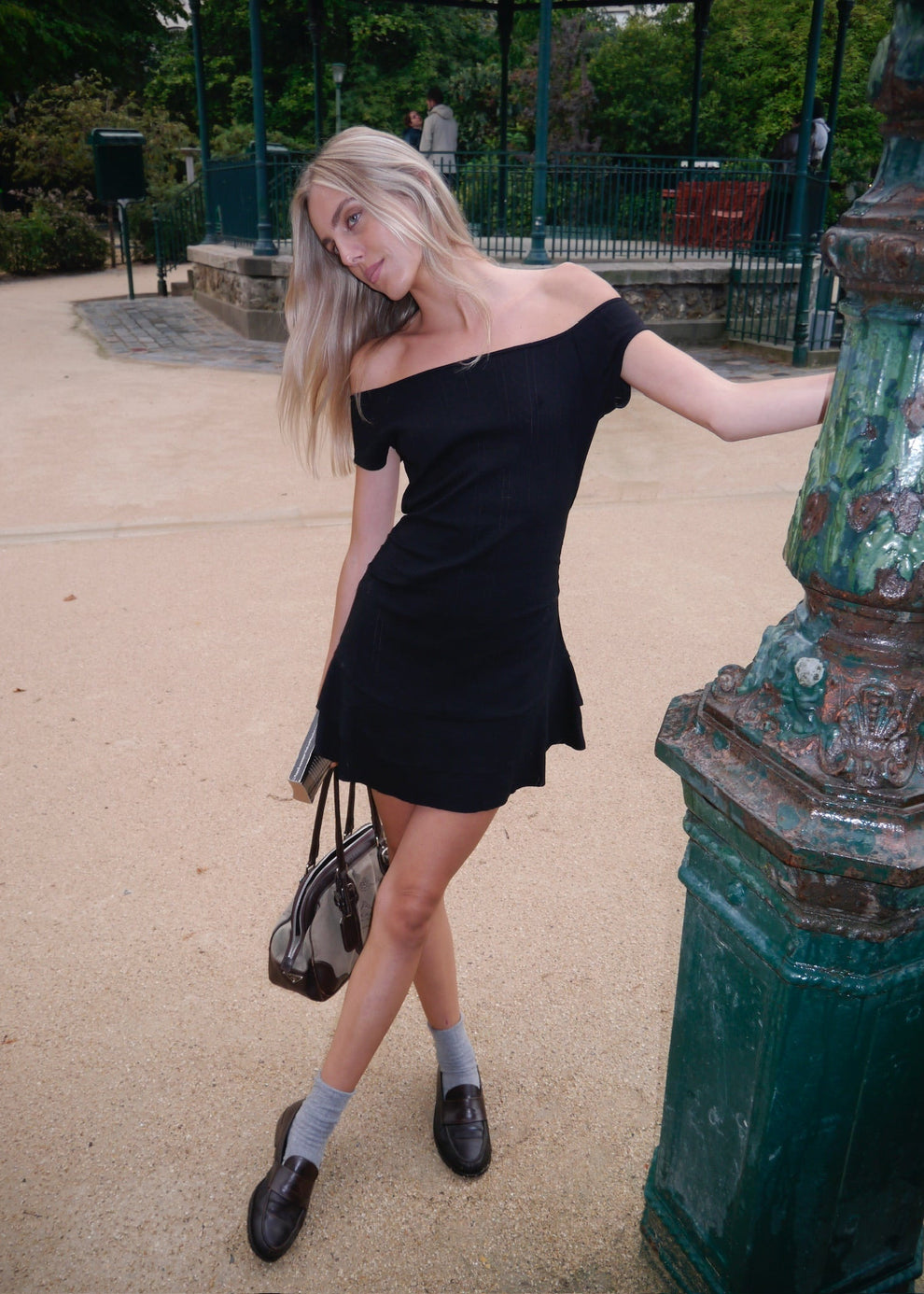 POINTELLE MINI DRESS - BLACK My Friends Are Yours POINTELLE MINI DRESS - BLACK My Friends Are Yours