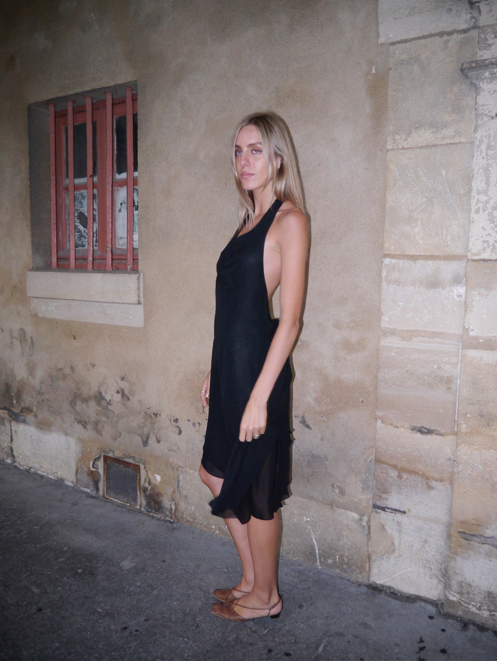 BACKLESS MIDI DRESS - BLACK My Friends Are Yours BACKLESS MIDI DRESS - BLACK My Friends Are Yours