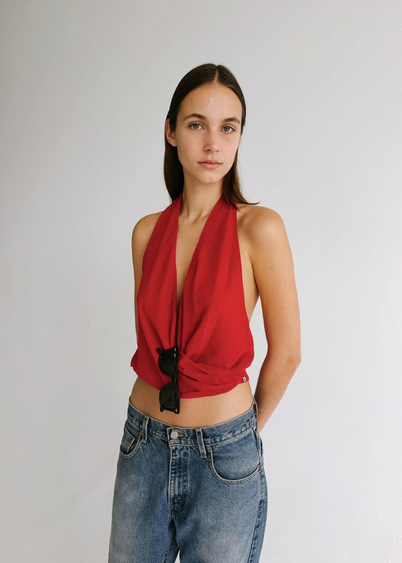 LUNE HALTER - CRIMSON