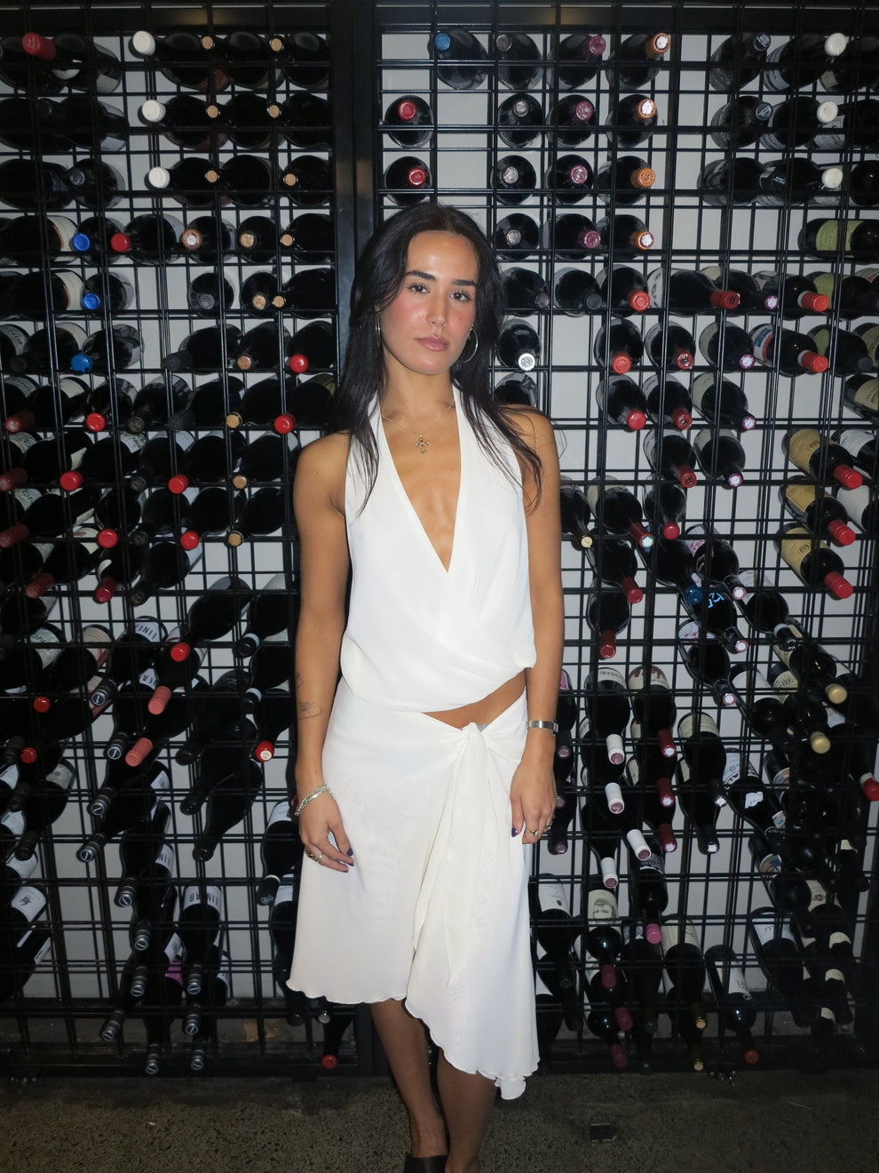 TIDE MIDI SKIRT - CREAM