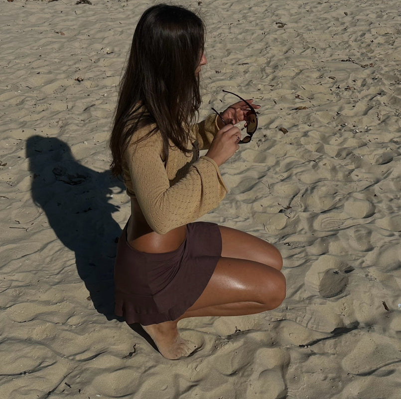 CHOCOLATE MINI SKIRT