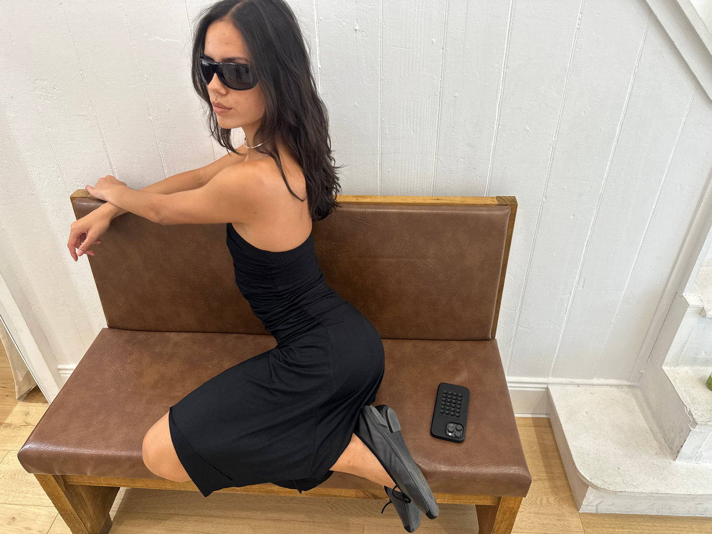 BAMBOO TUBE DRESS - BLACK