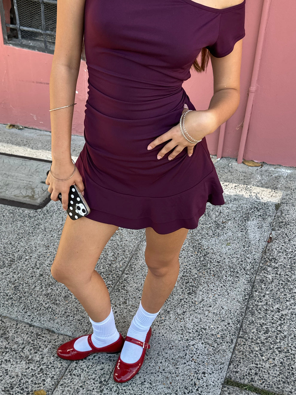 PLUM MINI DRESS