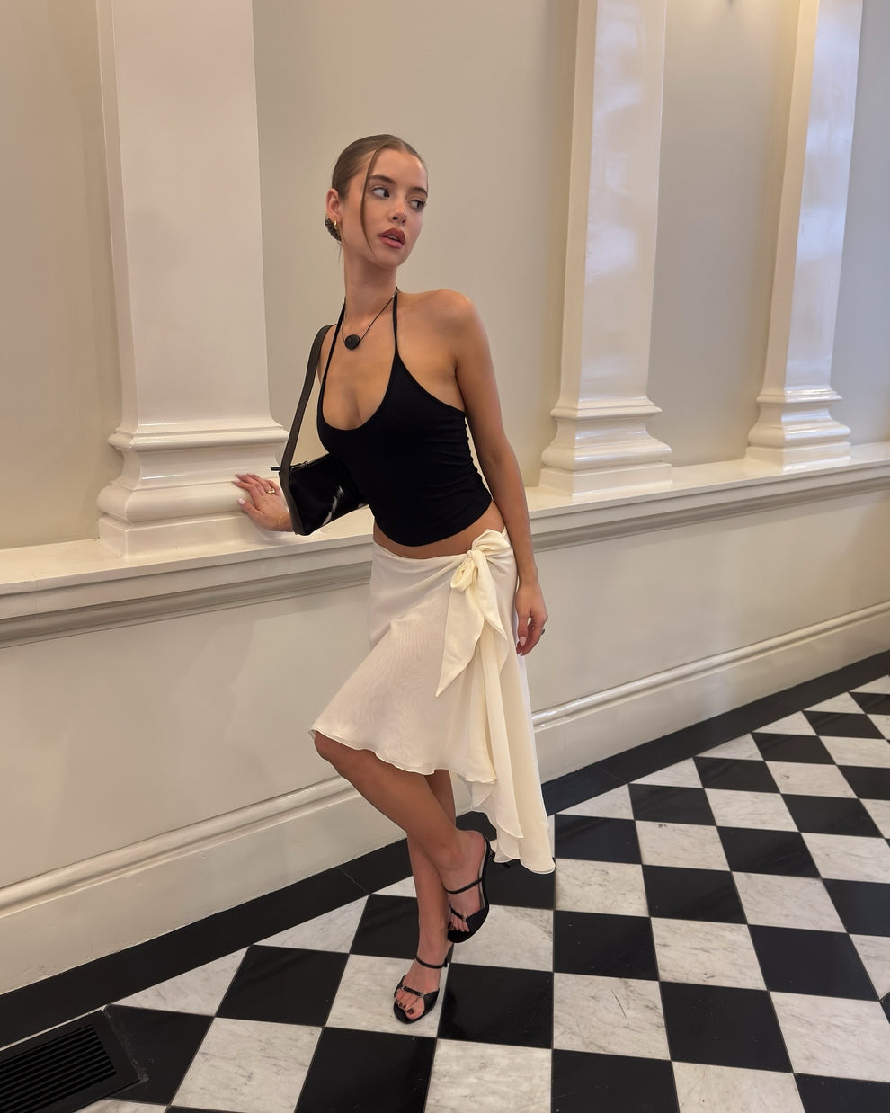 TIDE MIDI SKIRT - CREAM