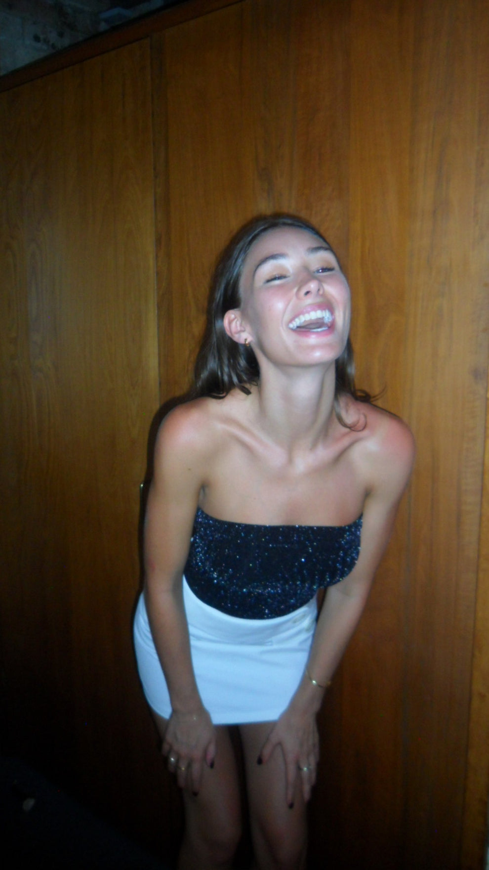 TUBE TOP - BLACK SPARKLE