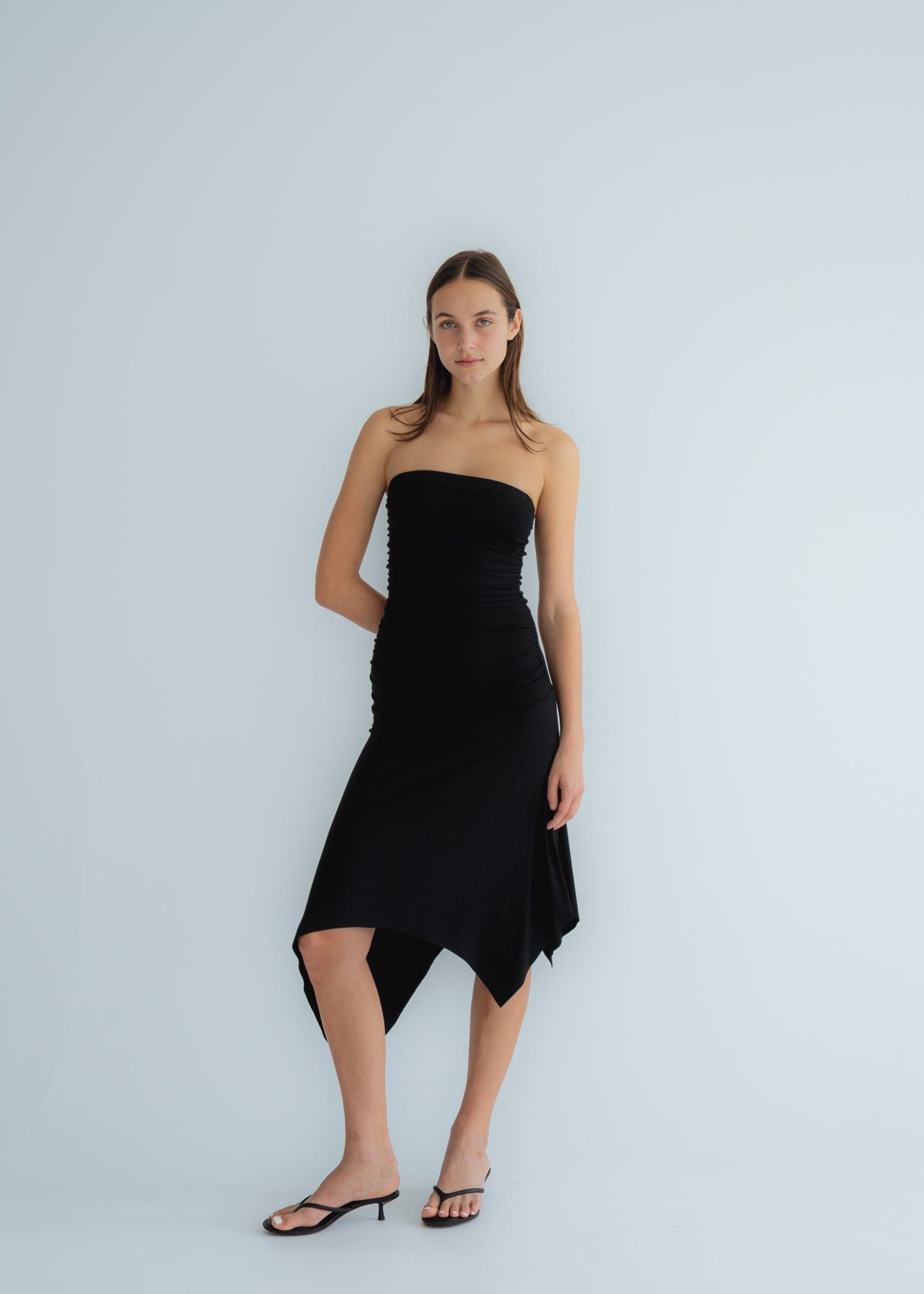 BAMBOO TUBE DRESS - BLACK